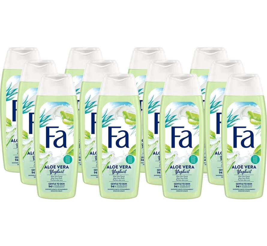 Aloe Vera & Yoghurt - Douchegel / Douchecreme - 12x 250ml