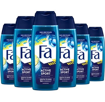 FA Men Active Sport - Douchegel - 6x 250ml