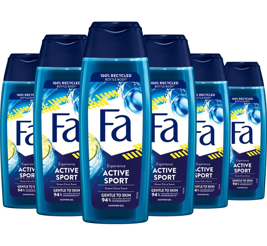 Men Active Sport - Douchegel - 6x 250ml