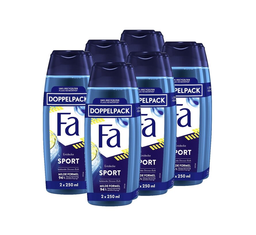 Men Active Sport - Douchegel - 12x 250ml