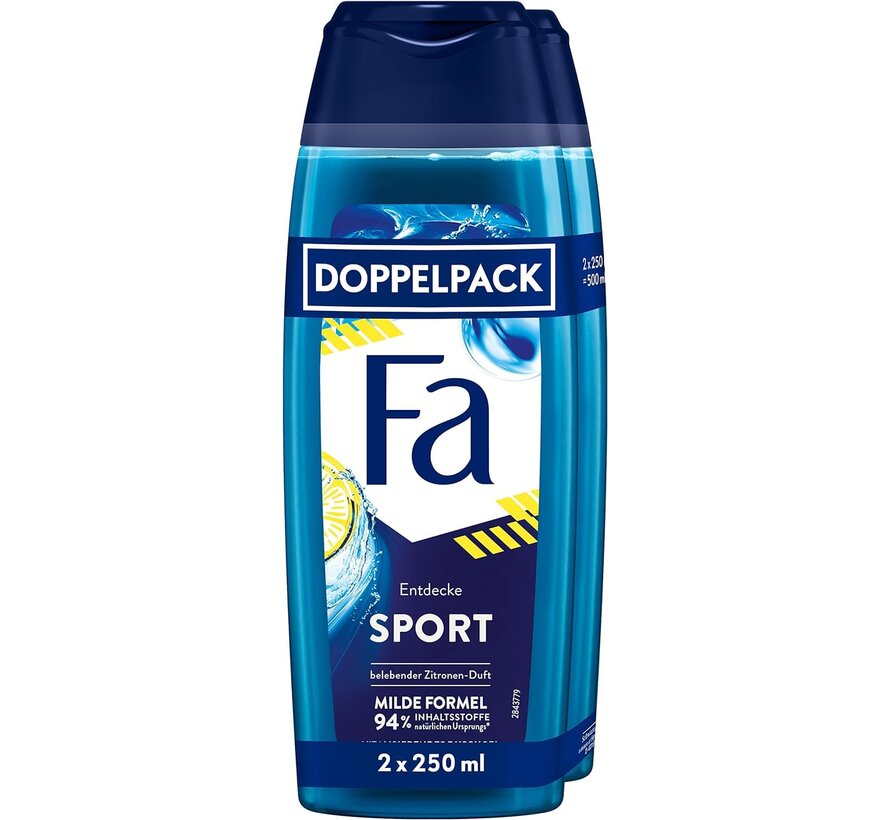 Men Active Sport - Douchegel - 2x 250ml