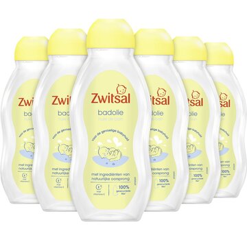 Zwitsal Baby Badolie - Extra verzorgend & zacht - 6x 200ml Voordeelverpakking n