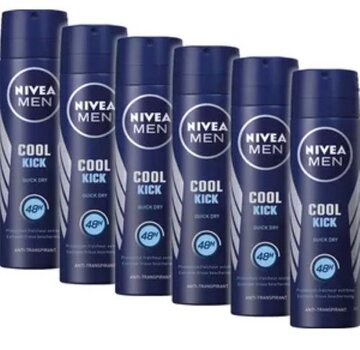 Nivea Men Cool Kick - Deodorant Spray - 6x 150ml - Voordeelverpakking