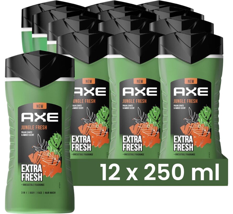 Douchegel Jungle Fresh 3in1 Bodywash - 12x 250ml