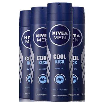 Nivea Cool Kick - Deodorant Spray - 4x 150ml