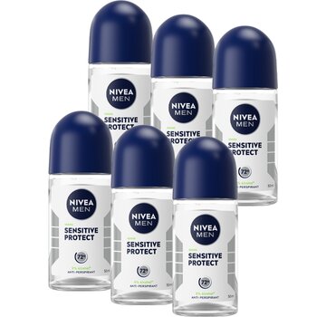 Nivea Men Sensitive Protect - Deodorant Roller - 6x 50ml - Voordeelverpakking
