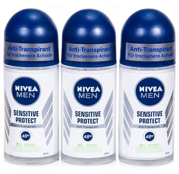 Nivea Men Sensitive Protect - Deodorant Roller - 3x 50ml