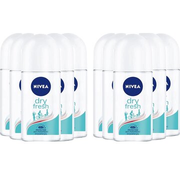 Nivea Dry Fresh - Deodorant Roller - 10x 50ml - Voordeelverpakking