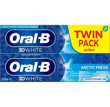 Oral-B Tandpasta - 3D White Arctic Fresh - 2pack 75ml