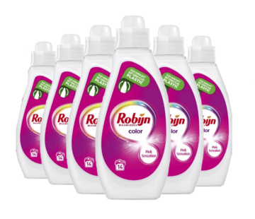 Robijn Color Pink Sensation - Vloeibaar Wasmiddel (700ml) - 6x 14 wasbeurten