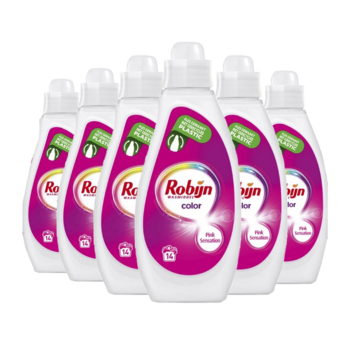 Robijn Color Pink Sensation - Vloeibaar Wasmiddel (700ml) - 6x 14 wasbeurten