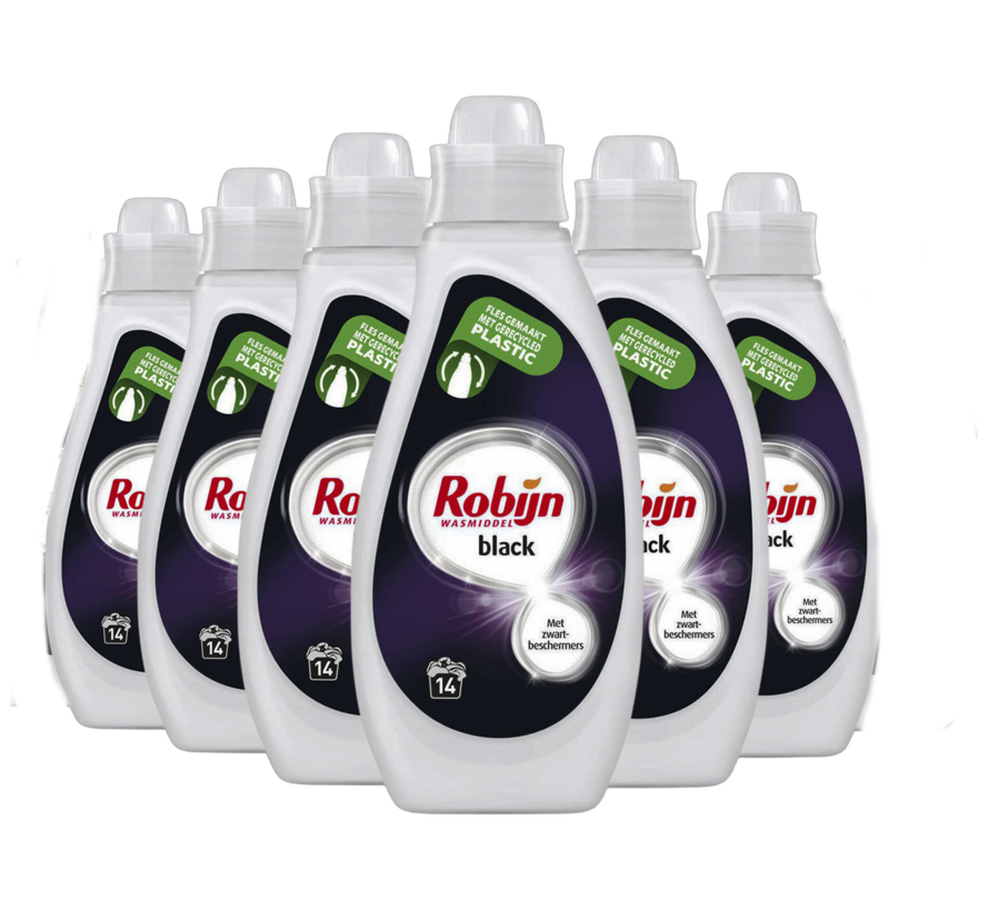 Black Velvet - Vloeibaar Wasmiddel (700ml) - 6x 14 wasbeurten