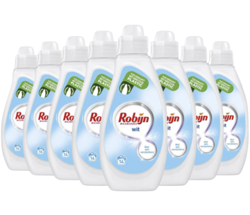 Robijn Stralend Wit - Vloeibaar Wasmiddel (700ml) - 6x 14 wasbeurten