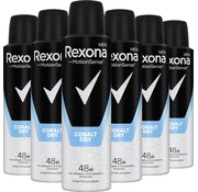 Rexona Men Cobalt Dry - Deodorant Spray - 6x 150ml - Voordeelverpakking