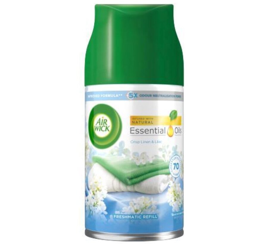 Freshmatic Navulling - Crisp Linen & Lilac / Linnen & Seringen 250ml