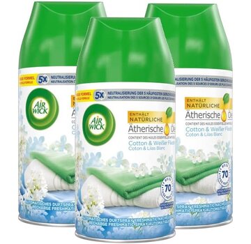 Air Wick Freshmatic Navulling - Crisp Linen & Lilac / Linnen & Seringen 3x 250ml