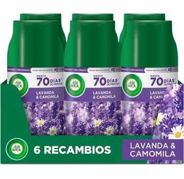 Air Wick Freshmatic Navulling - Paarse Lavendel - 6x 250ml - Voordeelverpakking k
