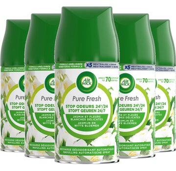 Air Wick Freshmatic Navulling - Jasmijn & Freesia  - 5x 250ml