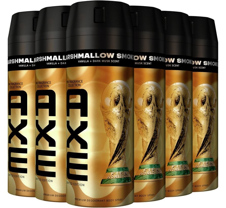 Marshmallow Smoke FIFA Limited Edition - Deodorant Spray - 6x 150ml