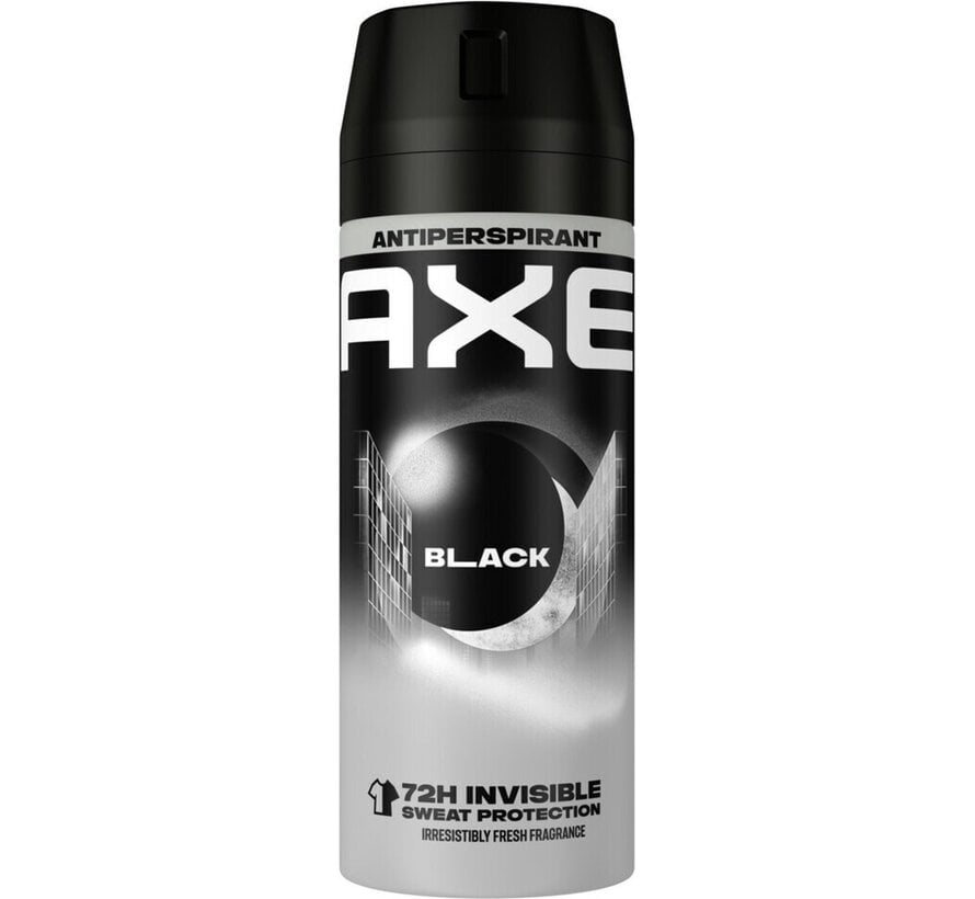 Black Dry Bodyspray / Deodorant Spray Men - 8x 150ml