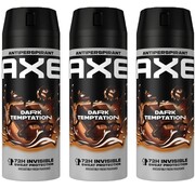 Axe Dark Temptation Dry Bodyspray / Deodorant Spray Men - 3x 150ml