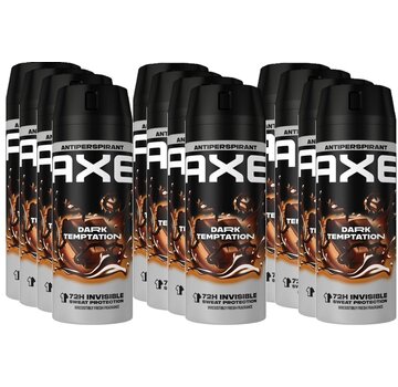 Axe Dark Temptation Dry Bodyspray / Deodorant Spray Men - 12x 150ml
