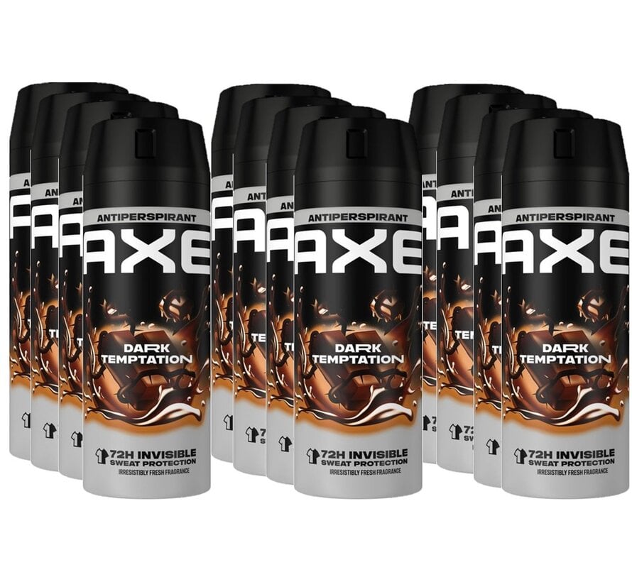 Dark Temptation Dry Bodyspray / Deodorant Spray Men - 12x 150ml