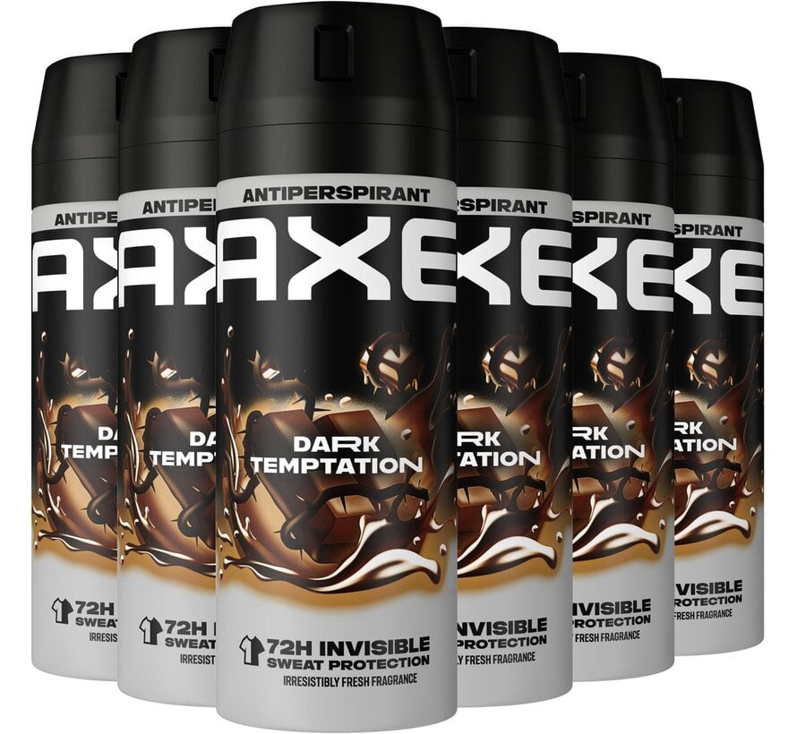 Dark Temptation Dry Bodyspray / Deodorant Spray Men - 6x 150ml