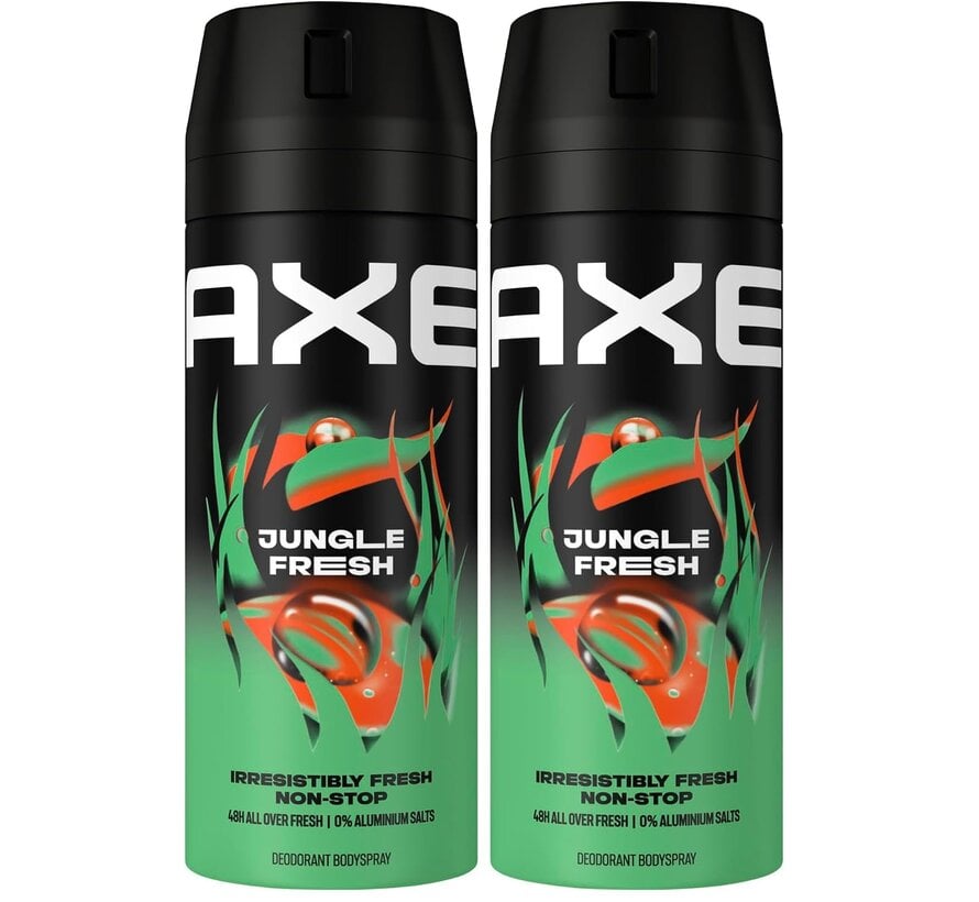 Jungle Fresh - Bodyspray / Deodorant Spray Men - 4x 150ml