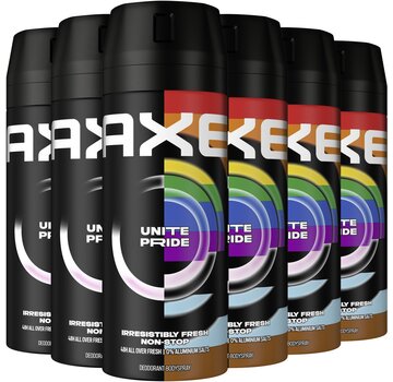 Axe Unite Pride (Love) - Bodyspray / Deodorant Spray Men - 6x 150ml