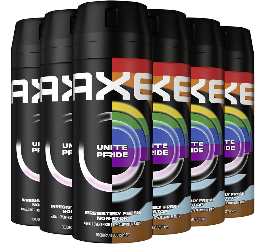 Unite Pride (Love) - Bodyspray / Deodorant Spray Men - 12x 150ml