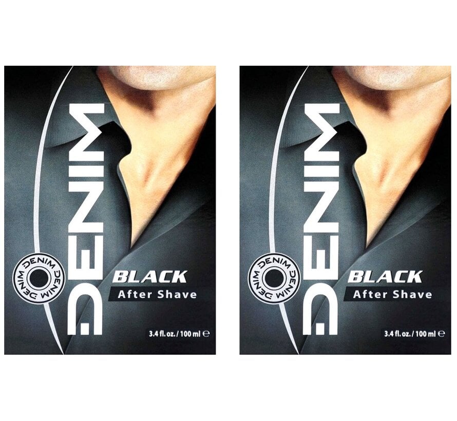 Aftershave Black for Men - 2x 100ml