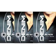 Denim Aftershave Black for Men - 3x 100ml