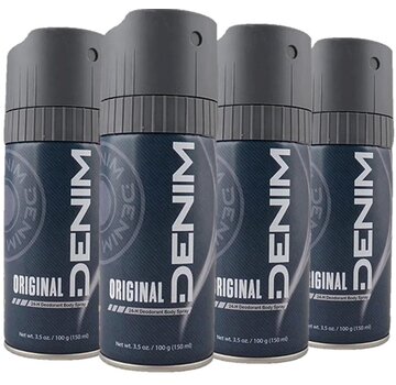 Denim Bodyspray / Deodorant Spray Original for Men - 4x 100ml
