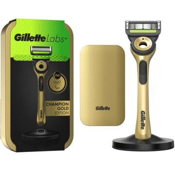 Gillette Labs Premium Gold Scheersysteem Met Reisetui En 1 Navulmesje