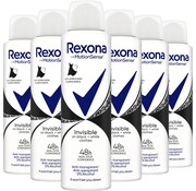 Rexona Motion Sense - Invisible Black & White - Deodorant Spray - 6x 150ml