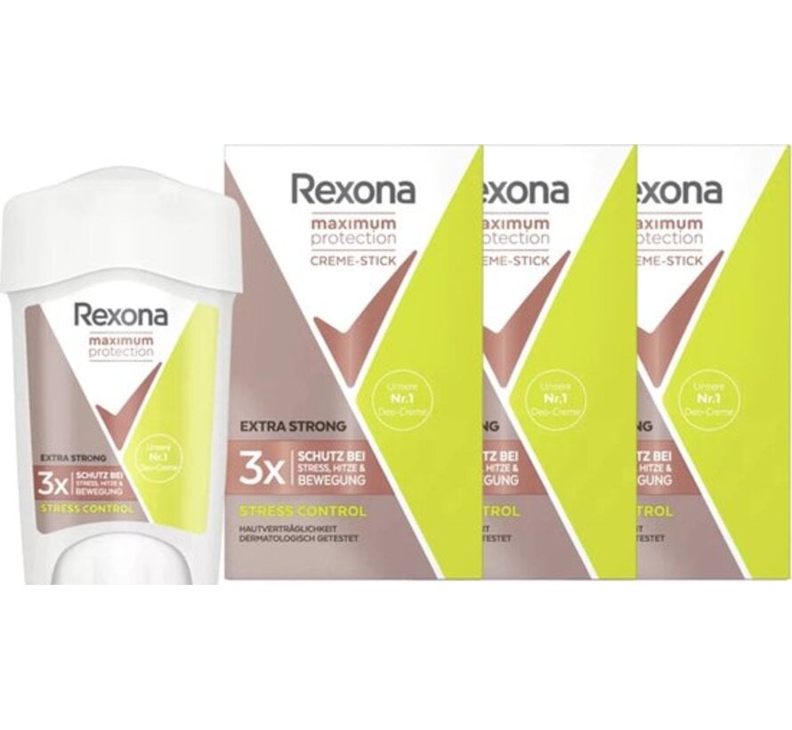 Maximum Protection Stress Control - Deodorant Stick - 3x 45ml