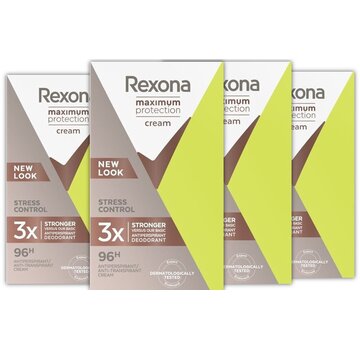 Rexona Maximum Protection Stress Control - Deodorant Stick - 4x 45ml