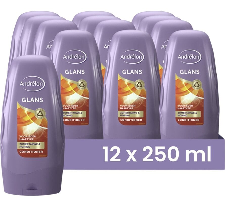 Glans - Voor ieder haartype - Conditioner - 12x 250ml