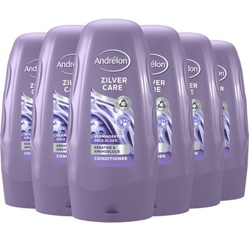 Andrelon Zilver Care - Keratine & Amandelolie - Conditioner - 6x 250ml
