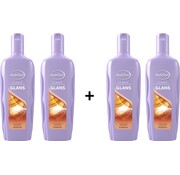 Andrelon Glans - Zomertarwe & Honing - Shampoo - 4x 300ml
