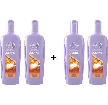 Andrelon Glans - Zomertarwe & Honing - Shampoo - 4x 300ml