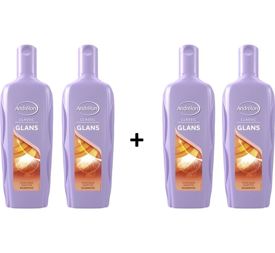 Glans - Zomertarwe & Honing - Shampoo - 4x 300ml