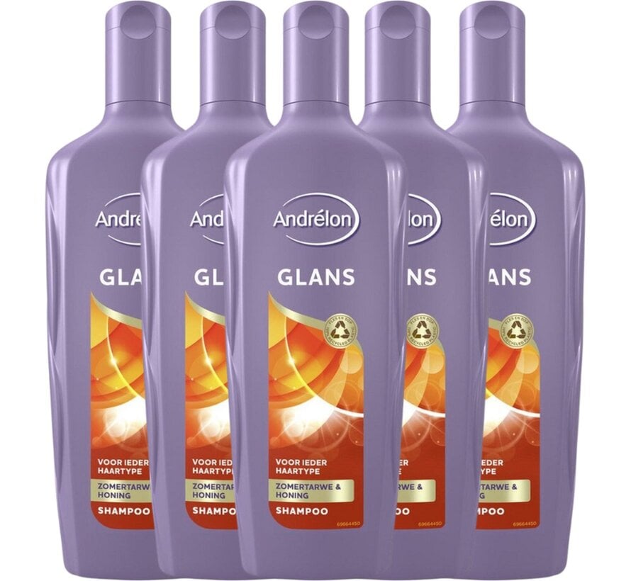 Glans - Zomertarwe & Honing - Shampoo - 5x 300ml