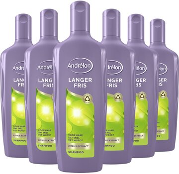 Andrelon Langer Fris - Citrus Extract - Shampoo - 6x 300ml