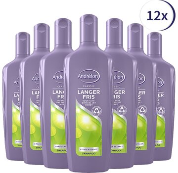 Andrelon Langer Fris - Citrus Extract - Shampoo - 12x 300ml
