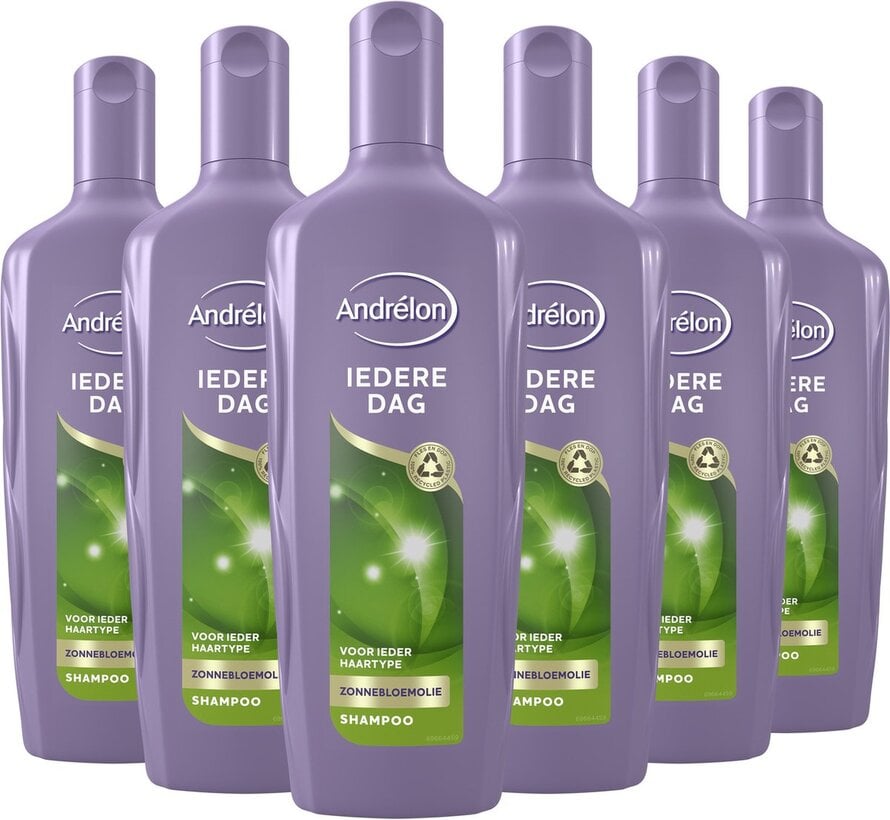 Iedere dag - Zonnebloemolie - Shampoo - 6x 300ml