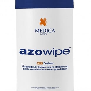 Medica Europe Azowipe 200 desinfectie-doekjes flacon.