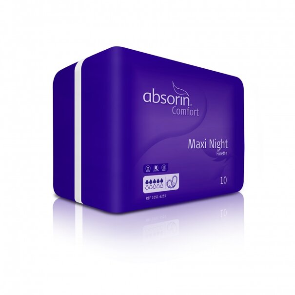 Absorin Inlegverband Finette Maxi Night 30 Stuks