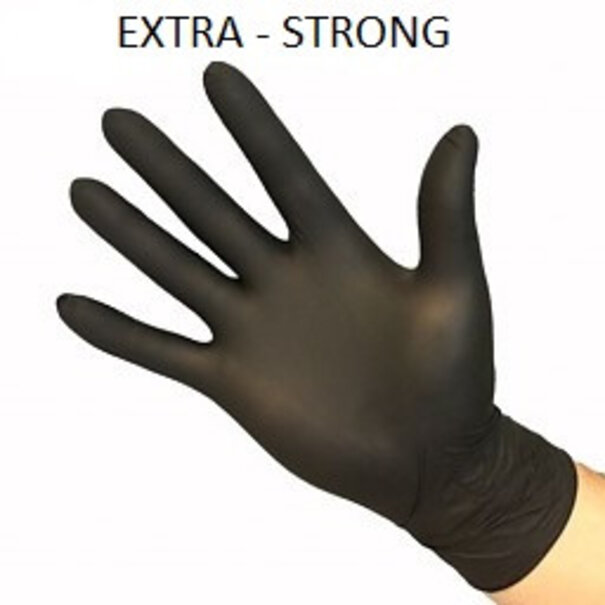 Diamond Medical Nitril handschoenen zwart EXTRA STRONG 100 stuks